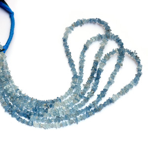 Aguamarina AAA+ de 3mm-6mm, pepitas lisas, aguamarina natural azul Ofiki, chips sin cortar, piedras semipreciosas, cuentas pulidas para joyería - Product Image 2