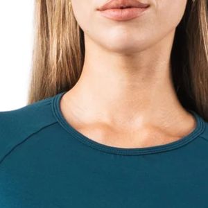 Camiseta Azul Turquesa para Mujer, Manga Corta, Algodón, para Gimnasio, Fitness, Ejercicio, Entrenamiento, Deporte, Casual - Product Image 6