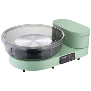 Tourne-disque électrique de table 14'' 11'' pour adultes, 450W, 30-300 tr/min, vitesse réglable pour l'artisanat de la poterie - Product Image 1