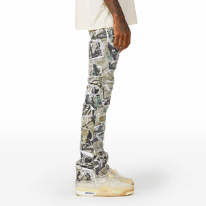 กางเกงยีนส์ลำลองผู้ชายแบบใหม่ล่าสุด ปิดด้วยกระดุม คุณภาพสูง ออกแบบสีและขนาดได้ตามต้องการ ขายส่ง เหมาะสำหรับใส่กลางแจ้ง - Product Image 3