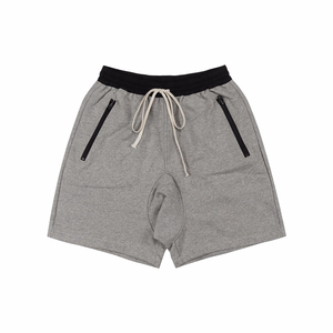 Short de bain pour homme vert uni à séchage rapide, taille élastique, décontracté, avec cordon de serrage, longueur mi-cuisse - Product Image 1