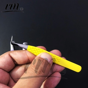 Pinzas para Extensión de Pestañas Mega Volumen con Logotipo Personalizado Profesional de RMI Wholesale, Punta de Fibra, Acero Inoxidable de Precisión, Antimagnéticas - Product Image 3