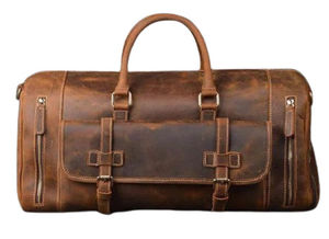 Bolsa de Viaje de Cuero para Hombre, Estilo Weekender, Deportiva, Impermeable, con Compartimento para Zapatos, con OEM - Product Image 6