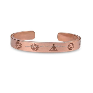 Pulsera Magnética de Cobre Ayurvédica de Siete Chakras para Beneficios para la Salud - Product Image 3