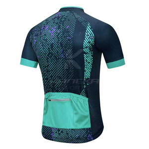 Cycling Zipper Sports Jersey Polyester Eco-Friendly Breathable Designed for Outdoor Recreation and Daily Sportswear - Product Image 2