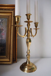 Cathedral & Chapel Vintage Style Candelabras - Tall Brass Taper <b>Candle</b> Stand <b>Bulk</b> Sourcing Exporter India - Product Image 4