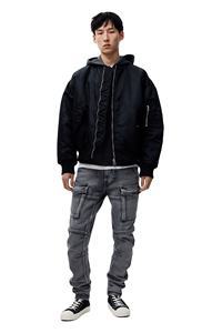 กางเกงยีนส์ขาตรงสำหรับผู้ชายกางเกงยีนส์ผ้าคอตตอน100% ขาตรงกางเกงยีนส์ขายาว - Product Image 2