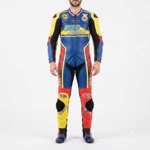 Traje de Carreras Ramaha Premium para Hombre, 1 Pieza, Cuero Vacuno/Canguro Genuino, Estilo MotoCP, Mono de Carreras, Nivel de Protección 2 - Product Image 1