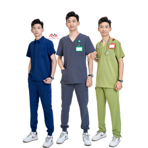 Prix d'usine gommages uniformes ensembles jambe droite unisexe vêtements médicaux médecins infirmières dentiste cargo gommage pantalon-quantité minimale de commande-OEM/ODM - Product Image 1