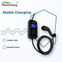 Chargeur EV portable 7 kW 32 A Type 2 monophasé 230 Vca 50 Hz IP67 avec câble de 5 m pour applications de charge domestique et de garage en Europe