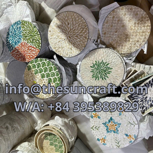 Radiant MOP Shell Placemat Artisan Handcrafted <b>Table</b> <b>Mat</b> for Sparkling Event Decor and High End Home Style - Product Image 4