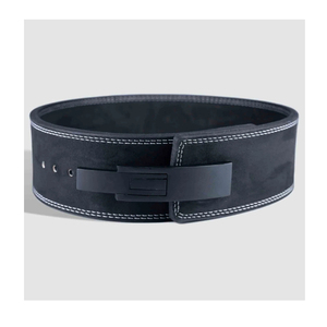 Ceinture de musculation unisexe en cuir de vachette GAPE SPORTS - Taille personnalisable et levier métallique antidérapant pour la musculation en salle de sport - Product Image 2