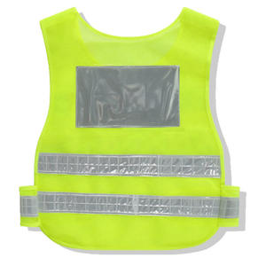 Chaleco de Seguridad Reflectante de Alta Visibilidad Unisex, Naranja, Poliéster, Ropa de Trabajo - Product Image 4