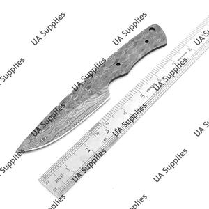 Cuchillos Utilitarios de Acero Damasco Superior, Hoja de Punta Caída con Borde Biselado, Profesionales para Caza y Camping al Aire Libre, Soporte OEM - Product Image 5