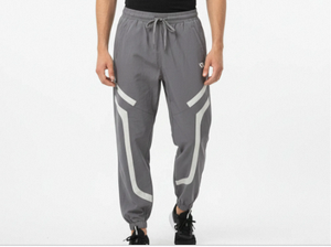 Pantalon de jogging pour homme de haute qualité, léger, respirant, à séchage rapide, décontracté, couleur unie, taille élastique, usage quotidien, 100% polyester - Product Image 2
