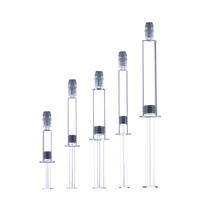 Logo personnalisé 1ML2ML3ML5ML10ML stérile hypodermique seringue jetable en plastique sérum cosmétique emballage seringue bouteille de cylindre