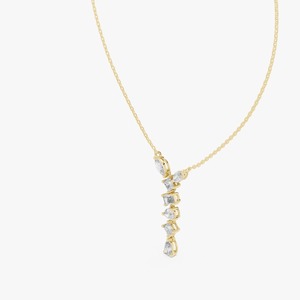 Best Selling Diamond Pendant <b>Necklace</b> For Women Trendy Jewelry Gift Collection Available In Bulk Quantity - Product Image 2
