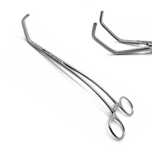 Pinzas tangenciales atraumáticas de 9 pulgadas, instrumento quirúrgico de acero inoxidable de buena calidad, reutilizables y autoclavables. - Product Image 1