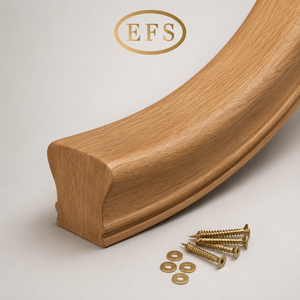 Vis d'extrémité de rampe d'escalier en bois, rondelles, réglables, résistantes à la rouille et à l'eau, fixation murale, design rustique, certifiées FSC - Product Image 2
