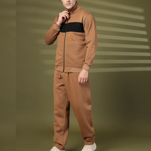 Survêtements en polyester de haute qualité, personnalisables avec impression, à manches longues, fermeture éclair intégrale, 2 pièces, décontractés, pour hommes - Product Image 2