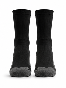 White Crew Woven Eco-Friendly Breathable Anti-Slip Sports <b>Socks</b> Custom Logo Black Stripe Running Basketball Soccer Football - Product Image 3