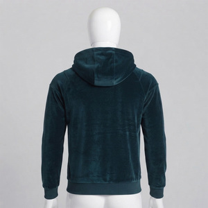 เสื้อฮู้ดผ้าฟลีซแบบสั่งทำขายส่งสำหรับผู้ชาย ผ้าฝ้าย 100% กันลม ระบายอากาศได้ดี ทรงปกติ ชุดวอร์มปักลายดิจิทัลสำหรับฤดูหนาว - Product Image 2