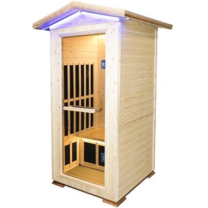 Sauna de madera/Sauna de madera para exterior e interior/Sauna de madera de lujo/Sala de sauna de bienestar/Sauna de spa de lujo/Cabaña de sauna/Barril de sauna - Product Image 2