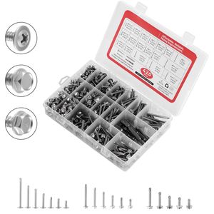 420 tornillos autorroscantes de acero inoxidable # 8 & # Surtido de 10 tornillos para chapa metálica con cabeza Phillips para metal y madera - Product Image 1