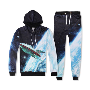 High Quality Custom Full Sublimation Pink Tracksuits for Women and <b>Men</b> Winter Letter Printed Sports Outfit - Product Image 4