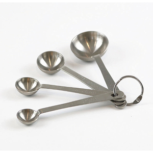 Juego de Cucharas Medidoras de Acero Inoxidable, 4 Piezas, 1/4, 1/2, 1 Cucharadita, 1 Cucharada, Utensilios de Cocina, Cucharas Medidoras Duraderas - Product Image 6