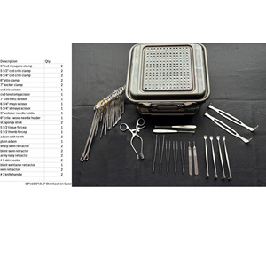 Juego de Instrumentos Quirúrgicos Orthotrac de Acero Inoxidable, Bandeja para Instrumentos Menores, Estuche para Autoclave, Retractor, Modelo Personalizable OSS10, Certificado CE - Product Image 1