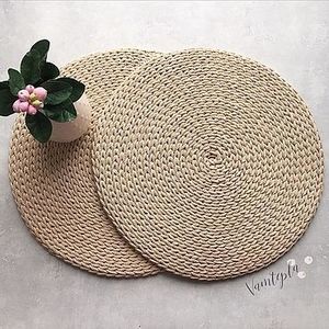 Simple And Unique Handmade <b>Round</b> Bamboo Table <b>Mat</b> Traditional Chinese Style <b>Mats</b> & Pads - Product Image 2