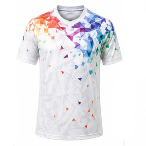 Camiseta de Fútbol de Manga Corta Sublimada, 100% Poliéster, Transpirable, de Secado Rápido, Ecológica, con Estampado Digital - Product Image 1