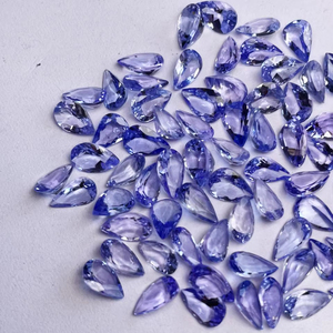 Tanzanita natural tallada en forma de pera de 6*4 mm, 27.85 quilates, calidad AAA, brillo AAA y color agradable, perfecta para cualquier creación de joyería a precio económico. - Product Image 4