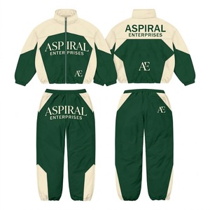 Conjunto Deportivo Unisex Premium Ecológico y Transpirable de Nailon, Chaqueta con Cierre y Cuello Alto, Pantalones Largos - Product Image 1