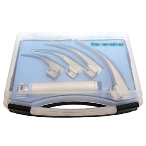 ชุดกล้องส่องตรวจกล่องเสียงแบบมืออาชีพพร้อมด้ามจับและใบมีดเปลี่ยนได้ 4 ใบ, เครื่องมือจัดการทางเดินหายใจทำจากเหล็กกล้าไร้สนิมเกรดทางการแพทย์ - Product Image 5