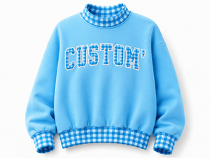High Quality 100%Cotton 380GSM <b>Mock</b> <b>Neck</b> Sweatshirt Plus Size Women's Sweater Jacket Pullover Oversized Sweatshirts Custom - Product Image 4
