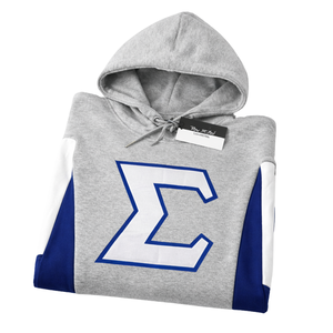 Sweat à capuche gris Phi Beta Sigma, vêtement de fraternité grecque, design classique, confort premium et coupe élégante pour tous les jours - Product Image 6