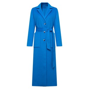 Plus Size <b>Women's</b> Long <b>Wool</b> Blend <b>Coat</b> <b>Double</b> <b>Breasted</b> Notched Collar Solid Color Classic Custom <b>Wool</b> <b>Coats</b> - Product Image 1