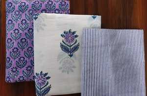 Tissu en coton indien fait main, imprimé au bloc de Jaipur Sanganeri, matière première pour vêtements, fournisseur en gros - Product Image 5