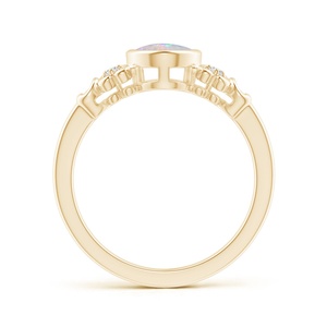 New Trending 2026 Bezel Set 8x6mm Oval Cut Ethiopian <b>Opal</b> Gemstone <b>Ring</b> 14k <b>Gold</b> Diamond Wedding <b>Ring</b> Jewelry Manufacturer - Product Image 2