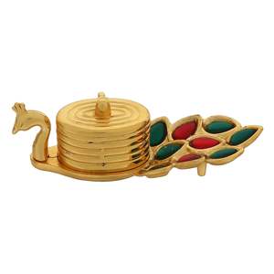 Caja de Madera Decorativa para Pooja con Diseño Tradicional, Marca Peacock Chopda - Product Image 2