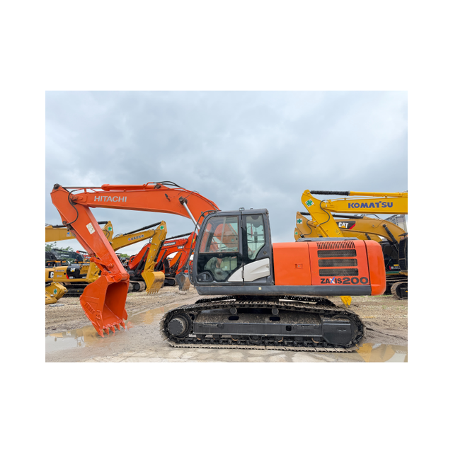 Hot Sale Hitachi ZX200-5G 20 Ton Large Excavator Model Kawasaki ENERPAC Crawler Digger for Construction Ready Stock