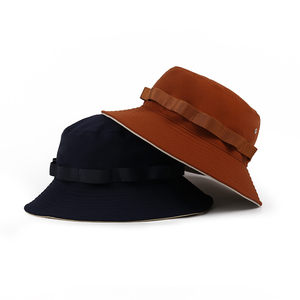 Fashion Fisherman <b>Cap</b> Unisex Luxury Plain <b>Winter</b> Summer Blank <b>Men</b> Bucket Hat Equipped With Decorative Tape Wide Brim <b>Caps</b> - Product Image 1
