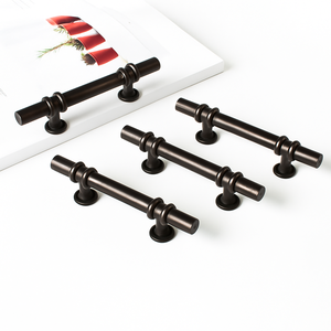 High Quality Modern Zinc Alloy Cylindrical Bar Cabinet Handle Industrial Drawer Pull for Kitchen Bathroom Dining Room Furniture - Product Image 2