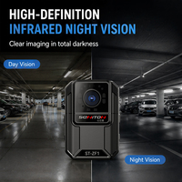 Caméra corporelle Ultra HD avec diffusion en direct H.265, vision nocturne à flash rapide en un clic, enregistreur corporel portable pour la gestion du trafic