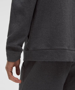 Sudadera con Capucha y Cierre para Hombre, Corte Regular, Tejido de Punto, Color Sólido, Ropa Casual de Invierno, Transpirable, Poliéster, Bordada - Product Image 6