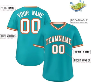 High Quality <b>Baseball</b> Jersey 100%Polyester Breathable V Neck Short Sleeve Sports Shirt Lightweight Practice Club Team Jersey - Product Image 2