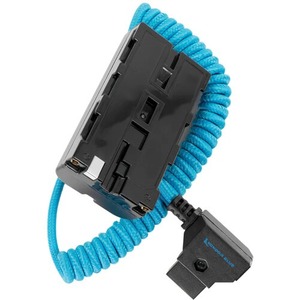 Kondorr Blue D-Tap Power <b>Cable</b> to Son_y L-Series Dummy <b>Battery</b> - Product Image 1