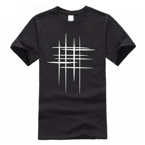 Camiseta Básica de Verano para Hombre, Cuello Alto, Manga Corta, Holgada, de Sarga, Talla Personalizada, ODM - Product Image 1